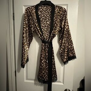 Brand New Leopard Printed Lace Robe